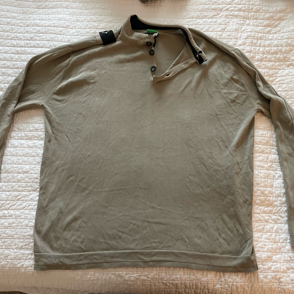 MA.STRUM men’s long sleeve top (large) gray/beige color